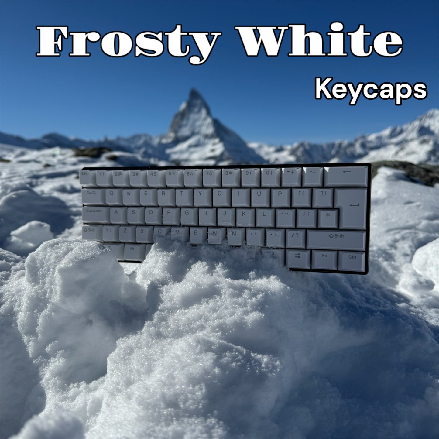 Frosty White Keycaps